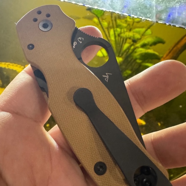 Bladebinge Spyderco Para 3 10V REC Exclusive Coyote Brown Rivers Edge