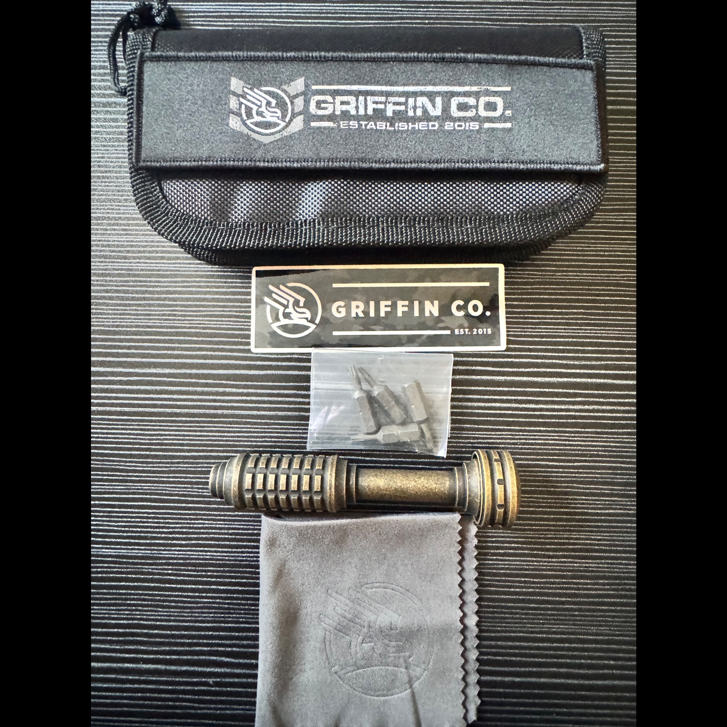 Bladebinge - Griffin Co MK III Bit Driver Tool Aged Brass Four 1/4 Torx ...