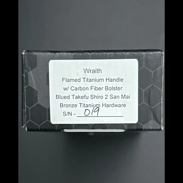 Bladebinge - Heretic Flamed Ti Wraith Custom with Tom Veff Serrations S ...