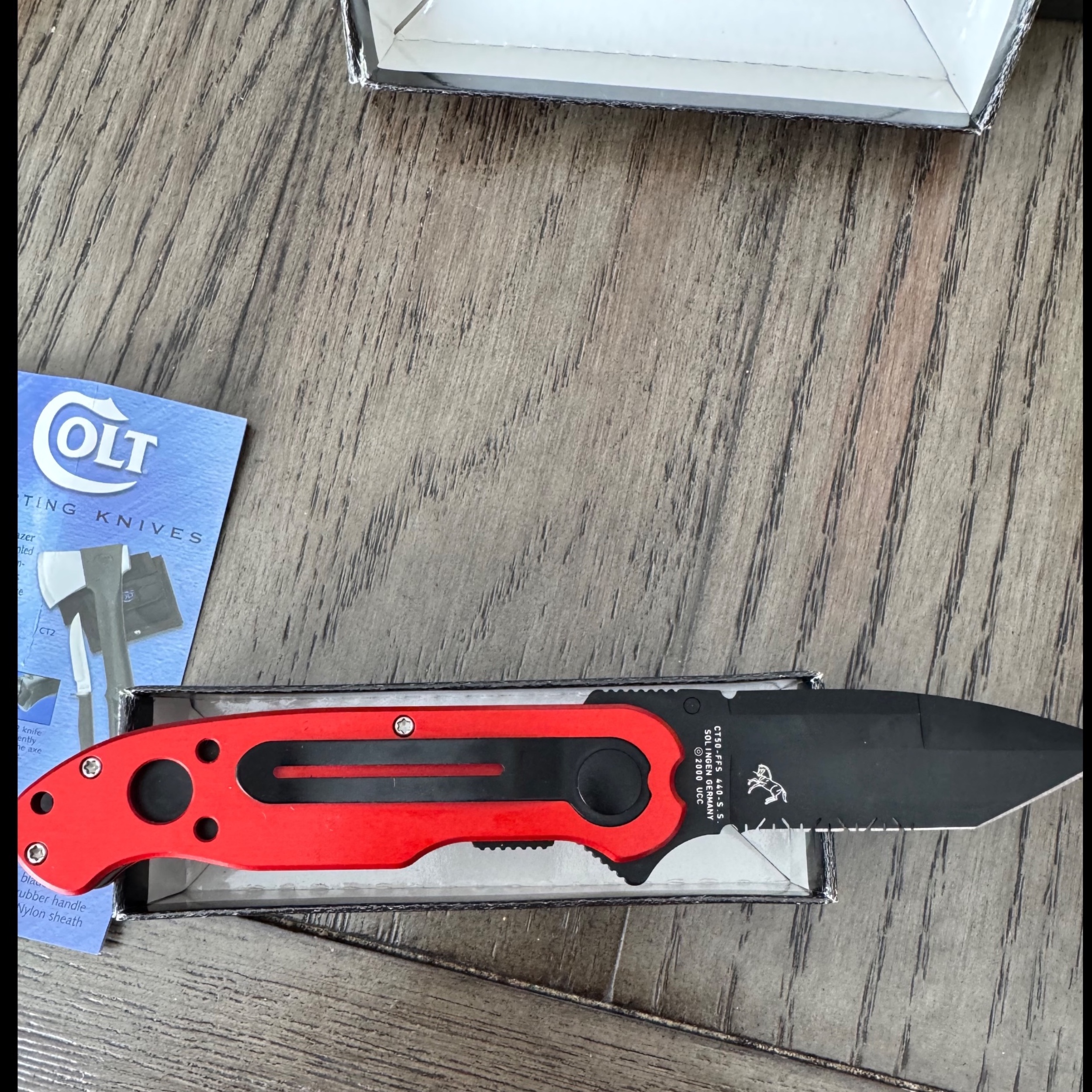 その他 CT50FFS COLT FIRE FIGHTER Fire fighter Quality Knife Colt Folding Folder Knife CT0050FFS