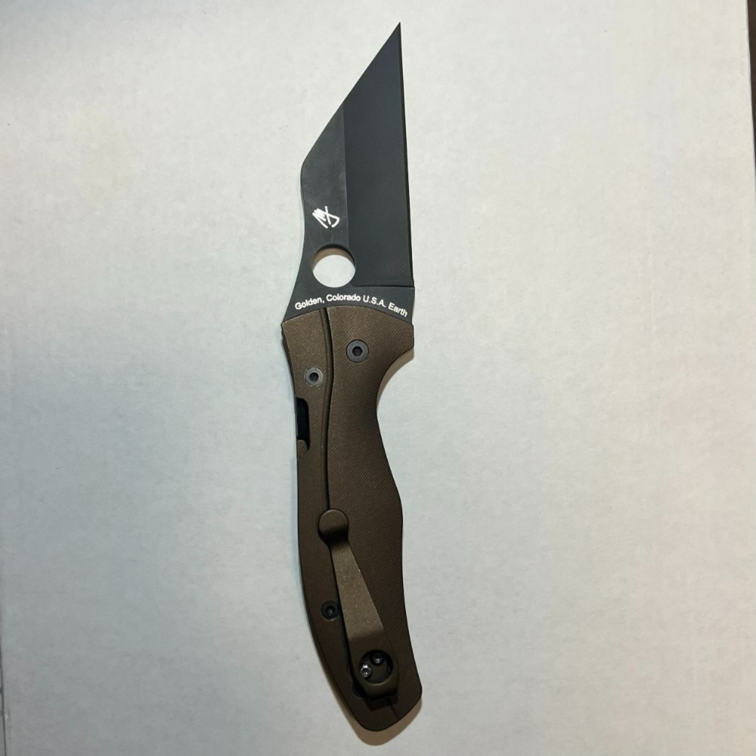 Bladebinge Spyderco Yojimbo 2 CPM CruWear DLT Exclusive w/ extra scales