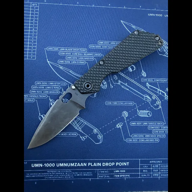 Bladebinge - Strider SnG Dagger Grind PD1 Blade Gunner Grip G10 Scale