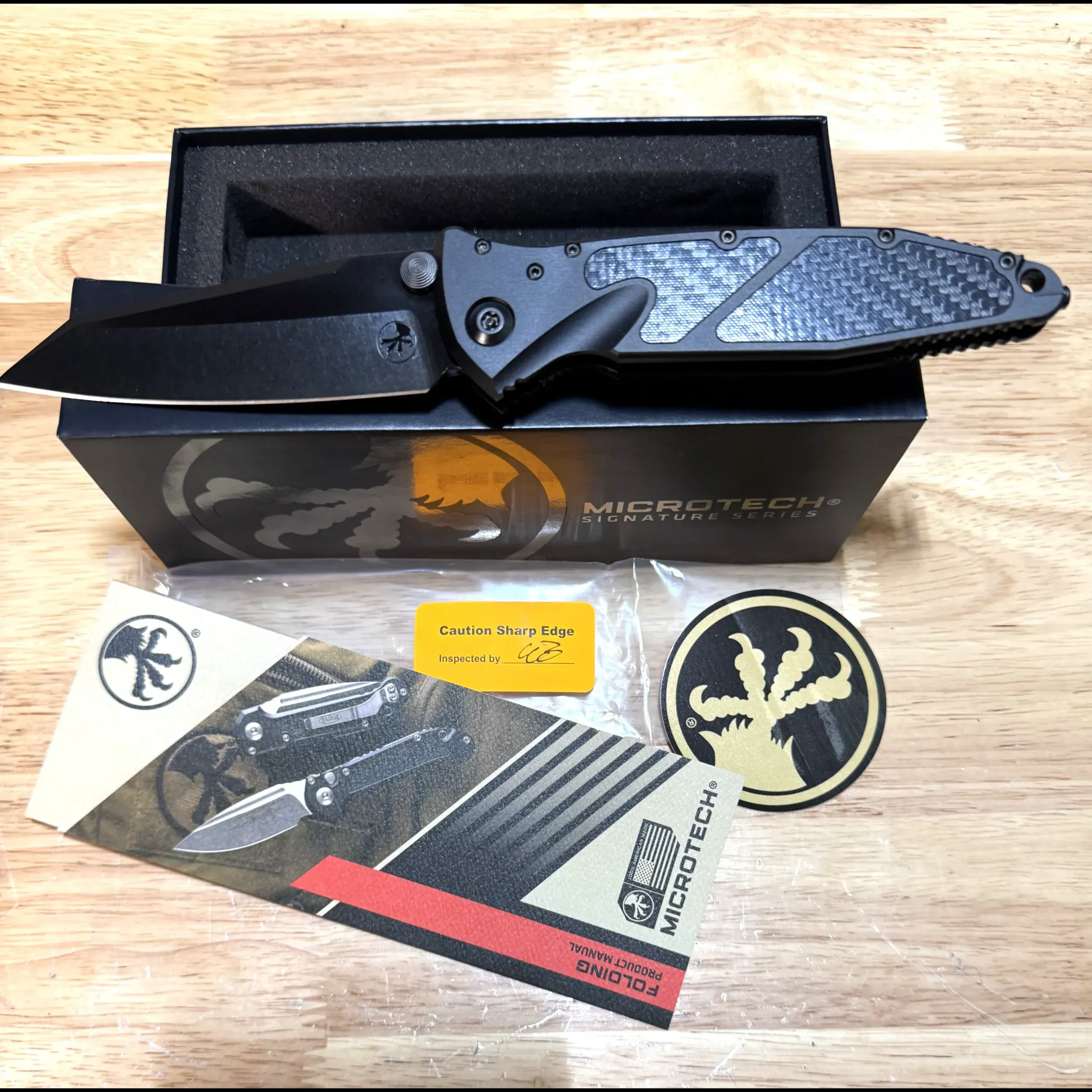 Socom Blue Bladebinge - Microtech Socom Elite Warcom Shadow