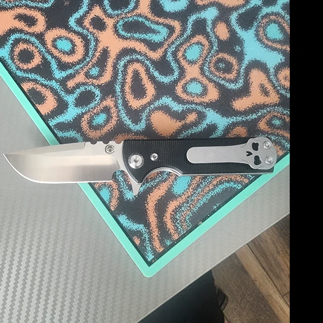 Bladebinge - Chaves T.A.K. Blue Label Liner Lock Tanto Knife Black ...