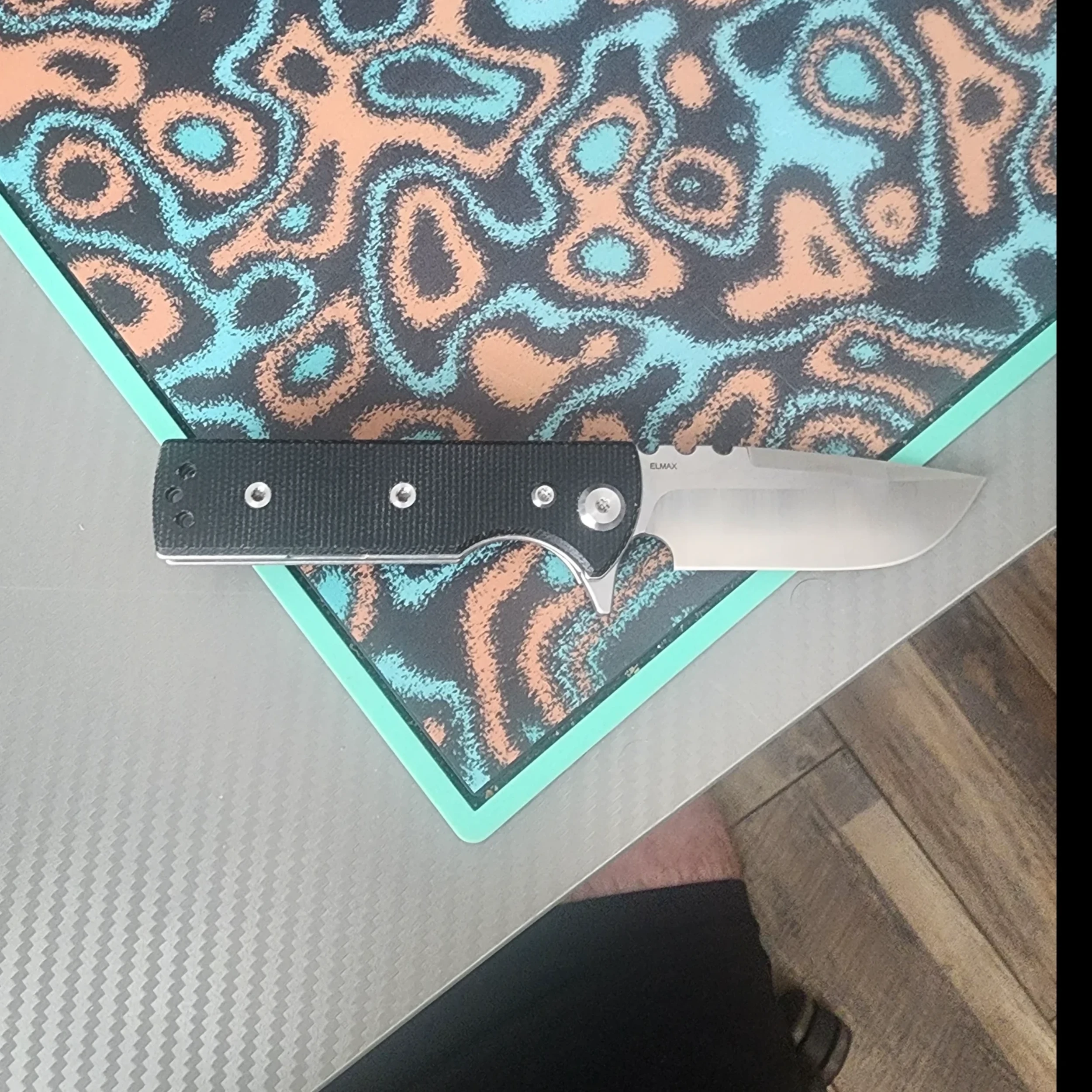 Bladebinge - Chaves T.A.K. Blue Label Liner Lock Tanto Knife Black ...