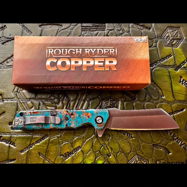 Bladebinge - Shipwrecked Rough Ryder Copper Cleaver
