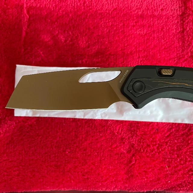 Bladebinge - Vosteed Kroc Copper Dune Topo G10 Inlays S35VN - A1802