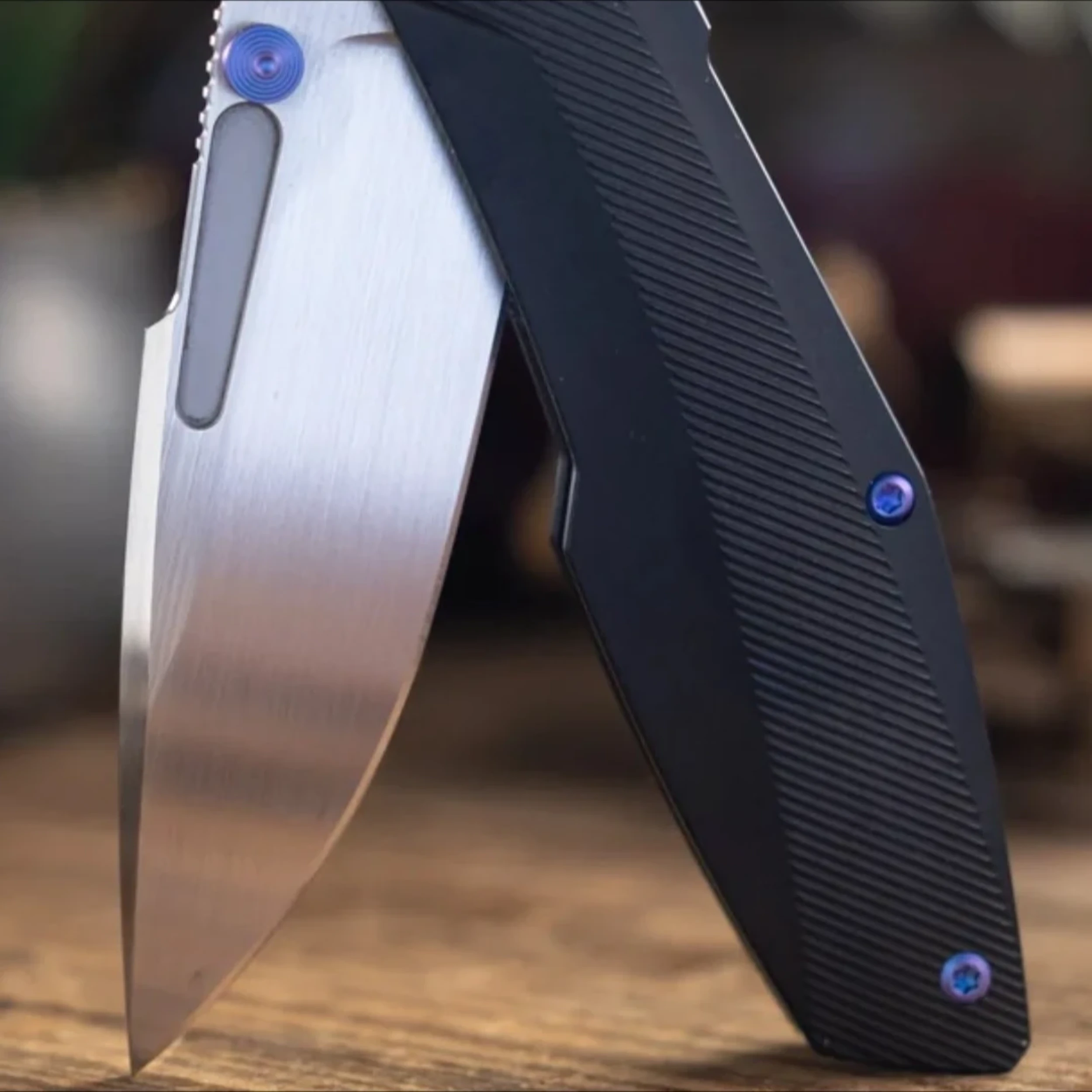 Bladebinge - Null Knives RAIDEN R2: Type S Blurple / Hand Rubbed