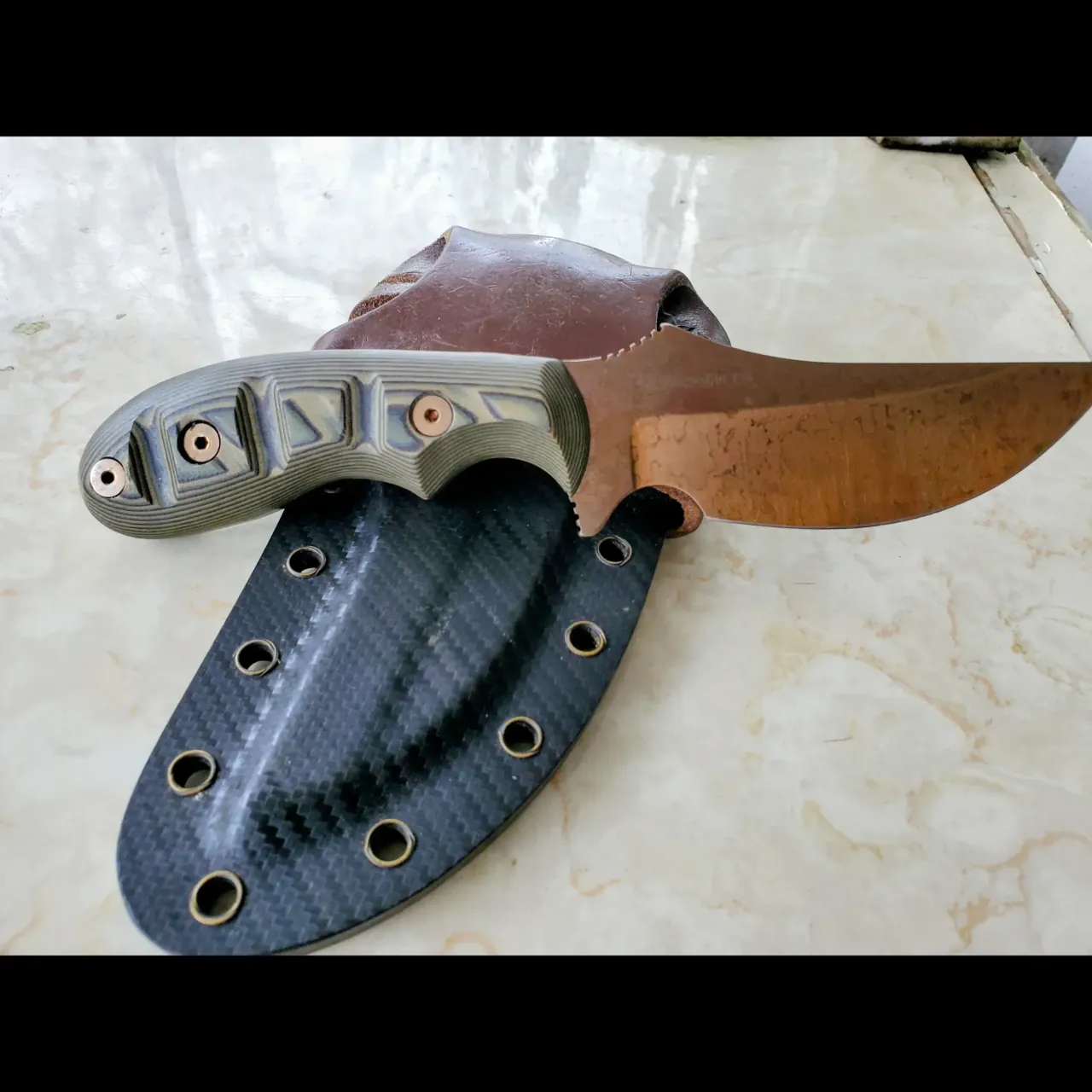 Bladebinge - ​Dawson Knives Forester Fixed Blade – Arizona Copper
