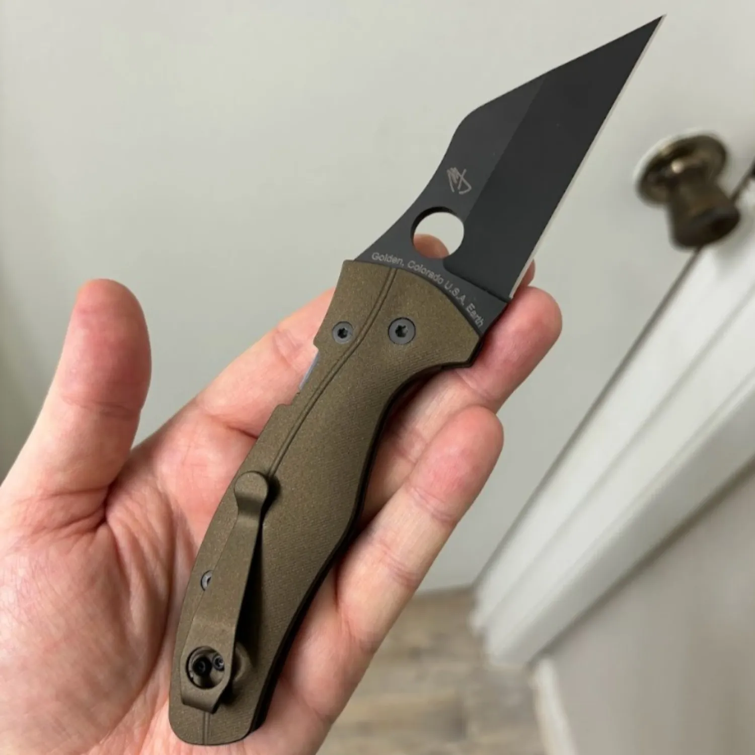 Bladebinge - Spyderco Yojimbo 2 With Midnight Bronze Original Goat