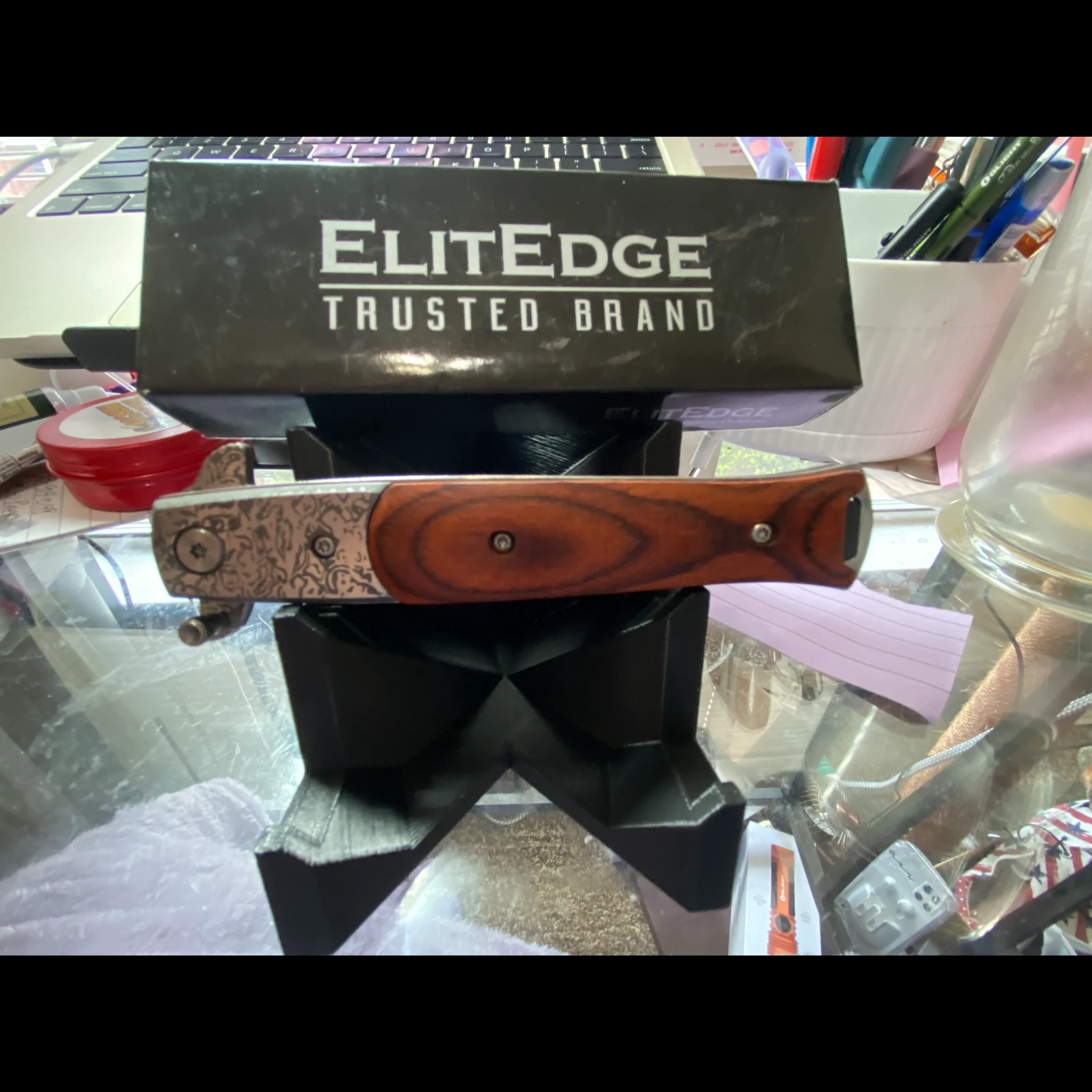 Spring Balde Bladebinge - ElitEdge Stiletto Style Spring - Stainless-Steel Blade/SS ...
