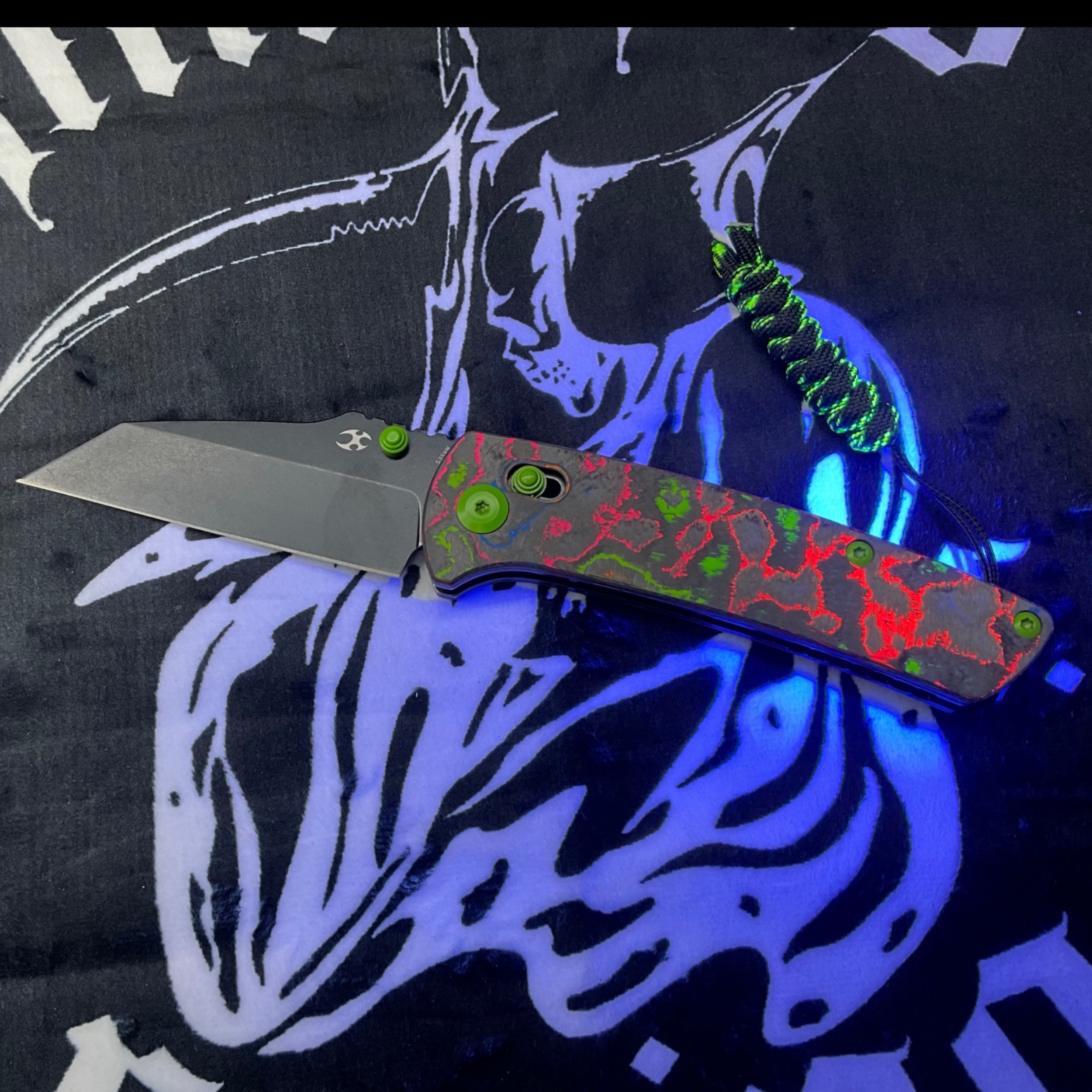 Bladebinge - Kansept Main Street - 80s Camo Carbon Fiber; S35VN