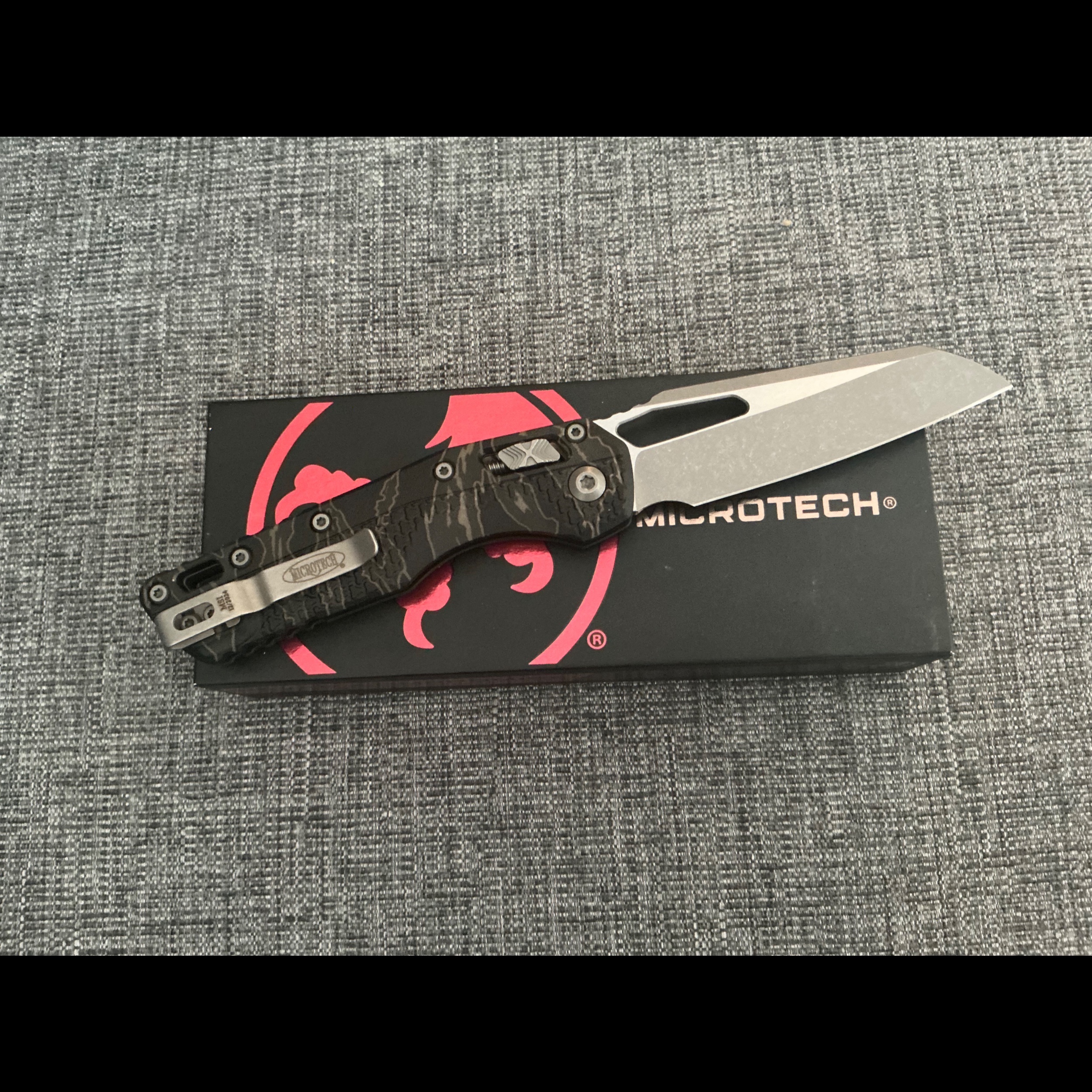 Bladebinge - Microtech MSI S/E Tri Grip Tiger Stripe Camo Apocalyptic ...