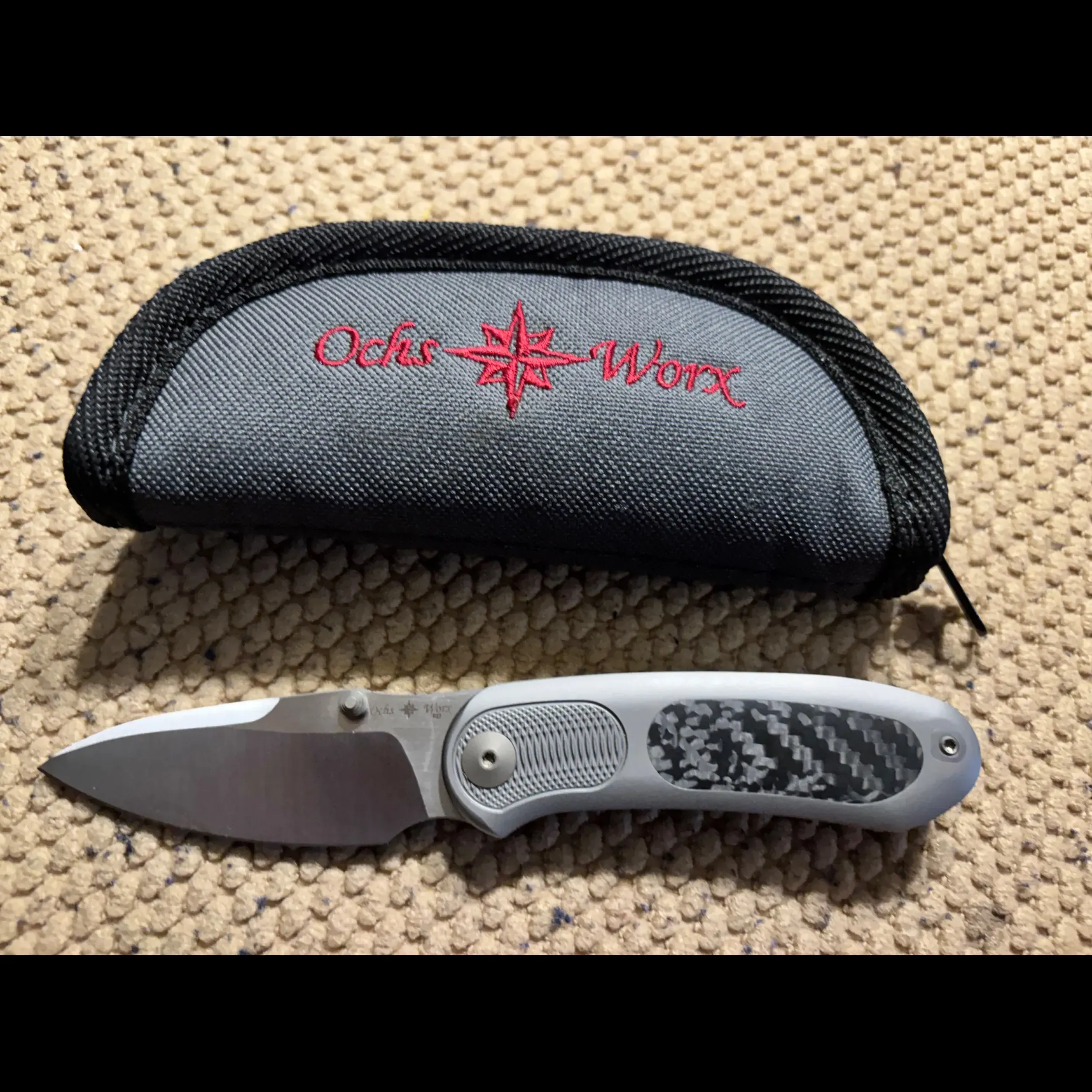 Bladebinge - OCHS WORX LONTRA EDX Carbon Fiber M390 Satin Knife