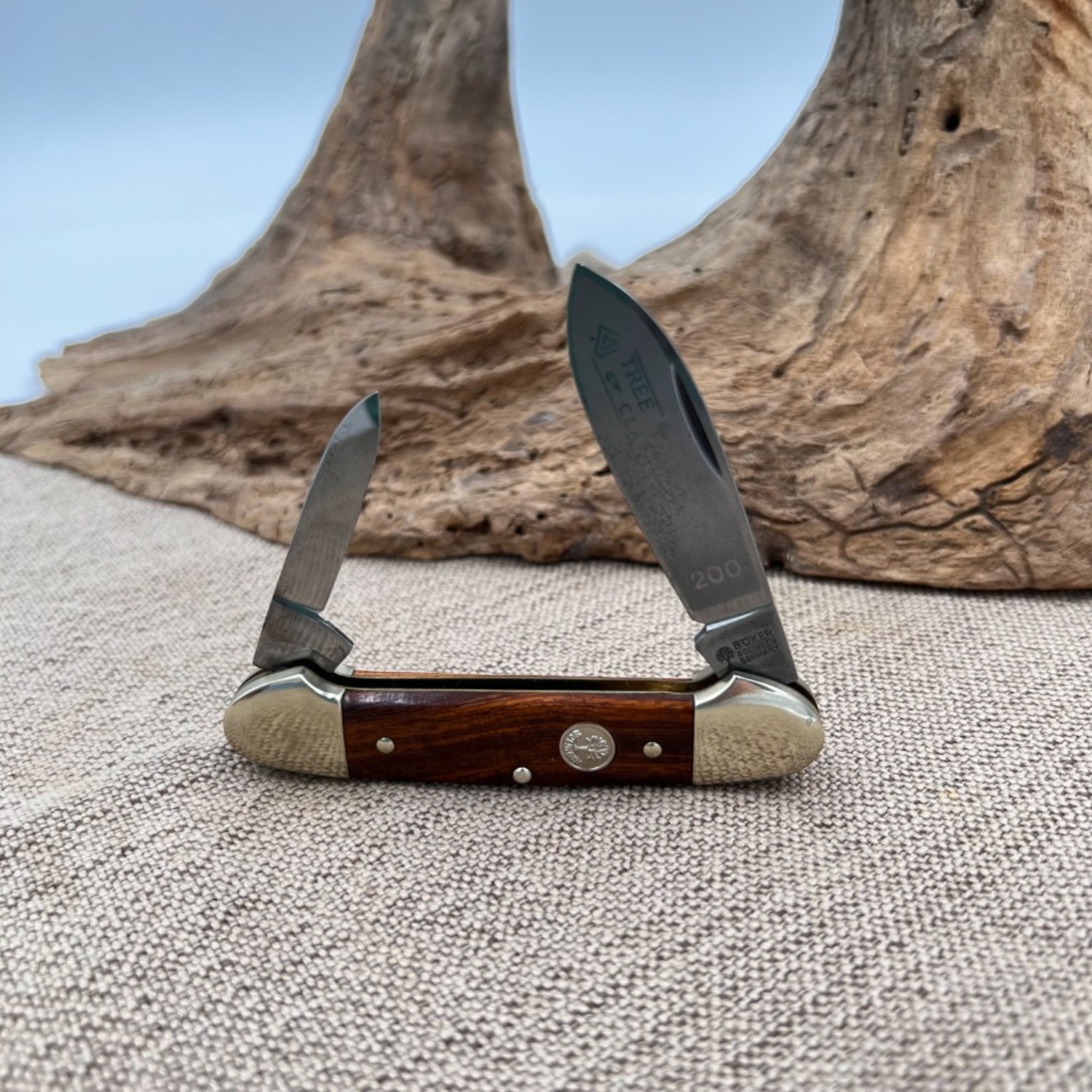 Bladebinge - Boker Tree Brand, Solingen, Germany, Canoe, Wood 