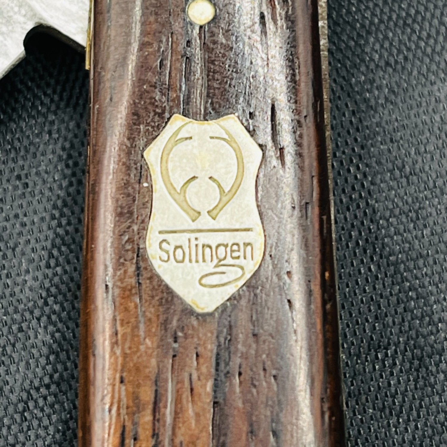 Bladebinge - Vintage Rare Buck Creek Wood Handle Stockman Solingen Germany  Pocket Knife (10)