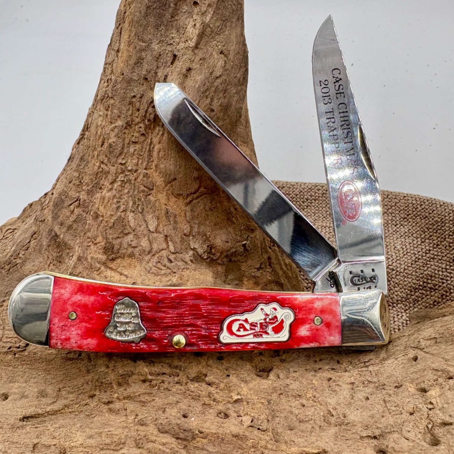 Bladebinge - 2013 Case XX Red Bone Christmas 2 blade Folding