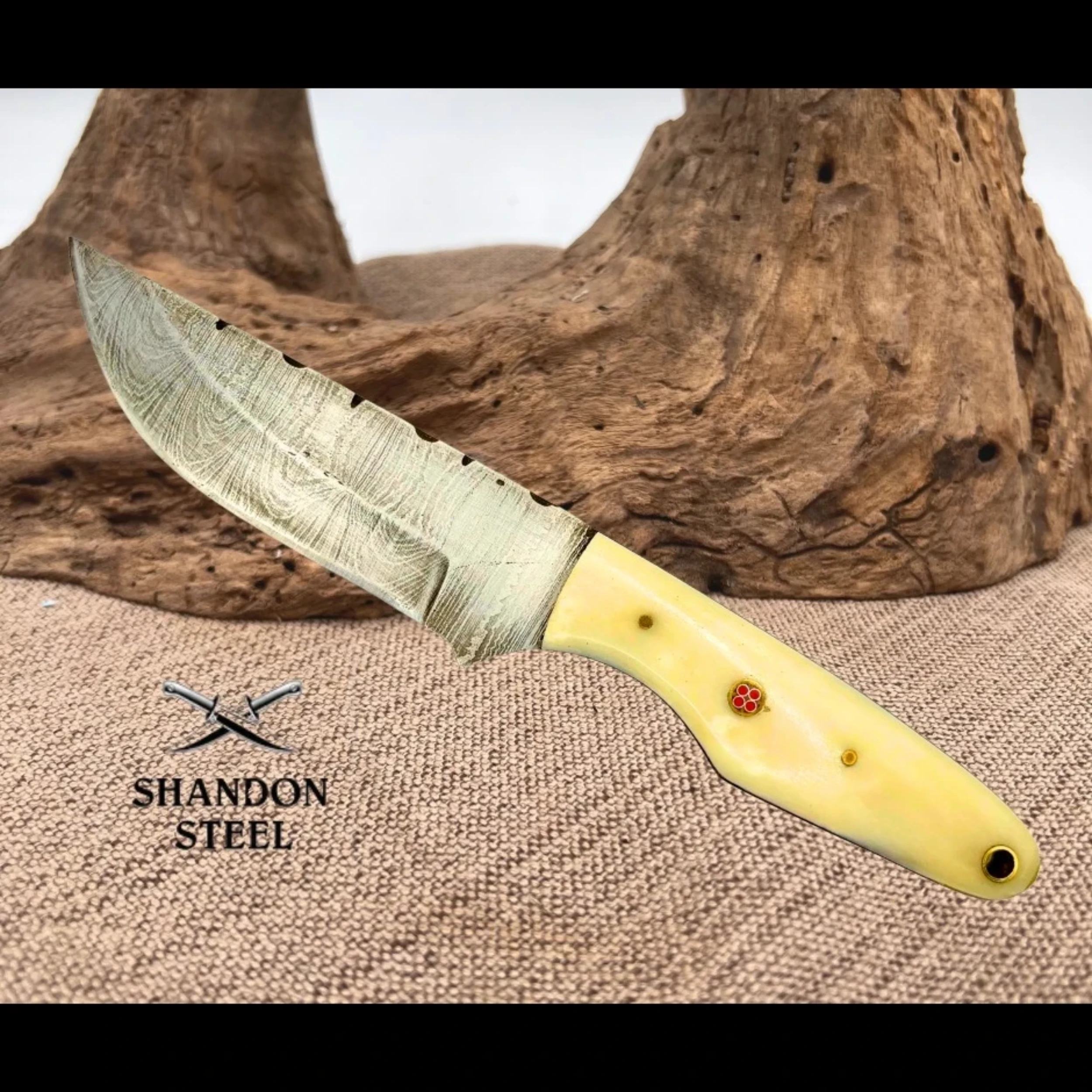 Bladebinge - Damascus Hunting full tang, camping, hunting, outdoor Hand made  forged (C08)