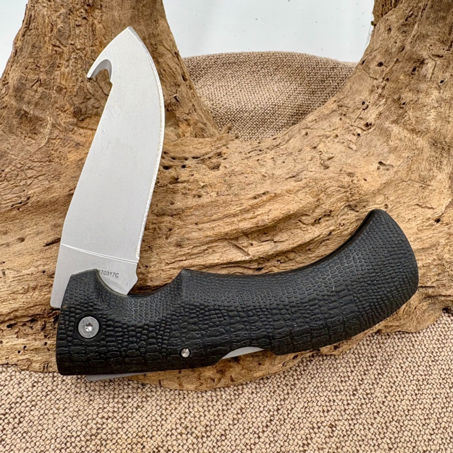 Hinating Folder Bladebinge - Gerber Gator USA Guthook blade Lockback Folder w/rubber ...