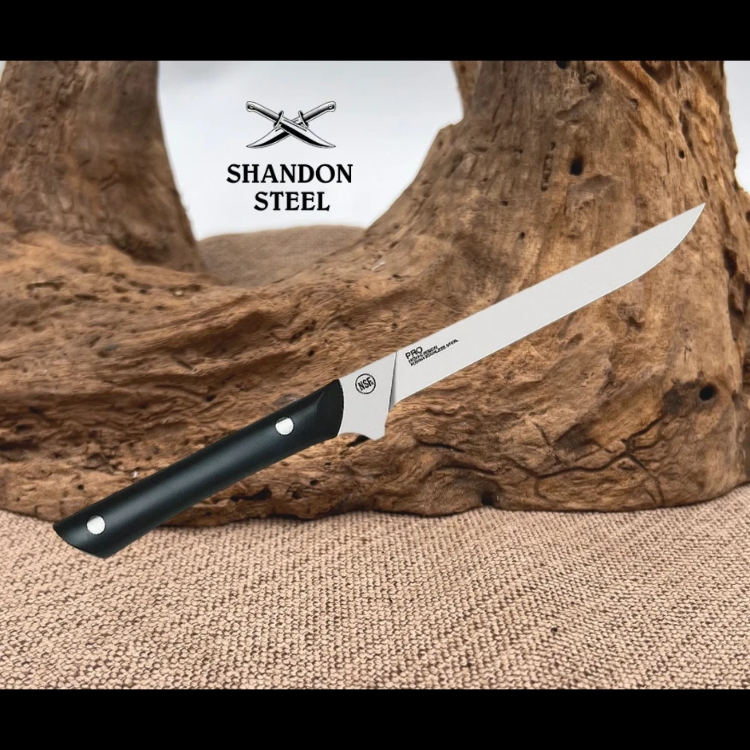 Bladebinge - Kai USA Professional Flexible AUS-6M Steel Black POM ...