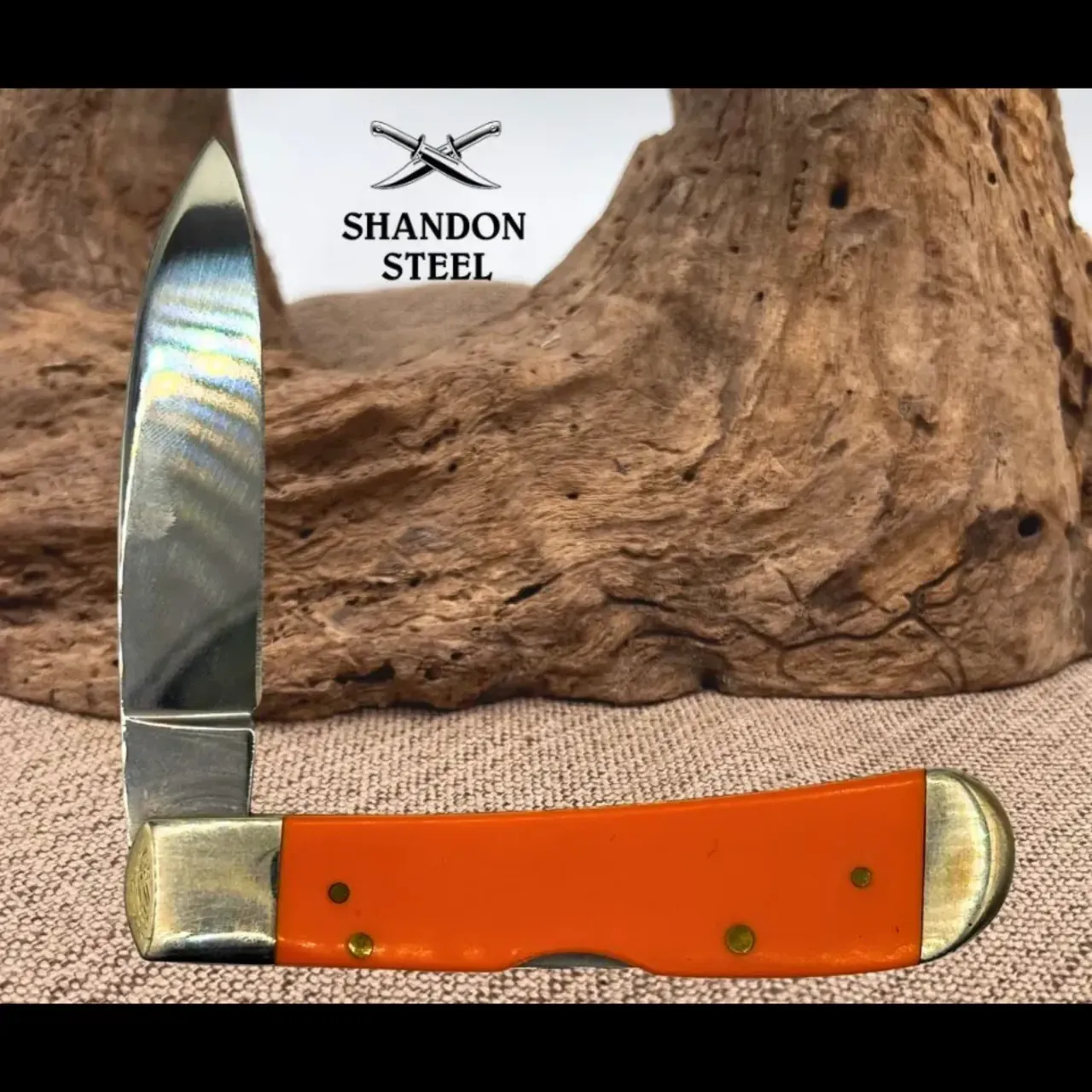 Bladebinge - Case XX Orange Delrin Synthetic Tribal Lock