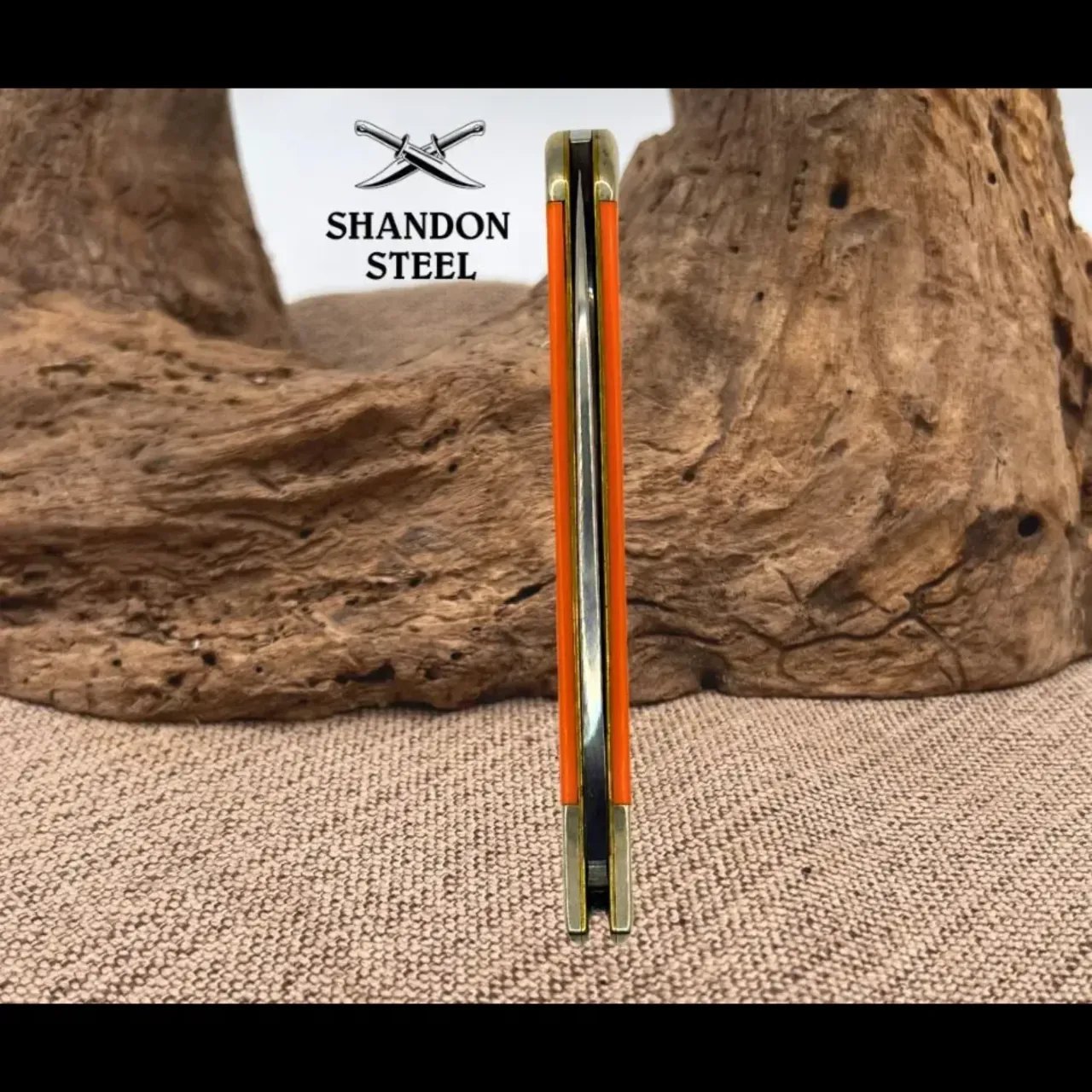 Bladebinge - Case XX Orange Delrin Synthetic Tribal Lock