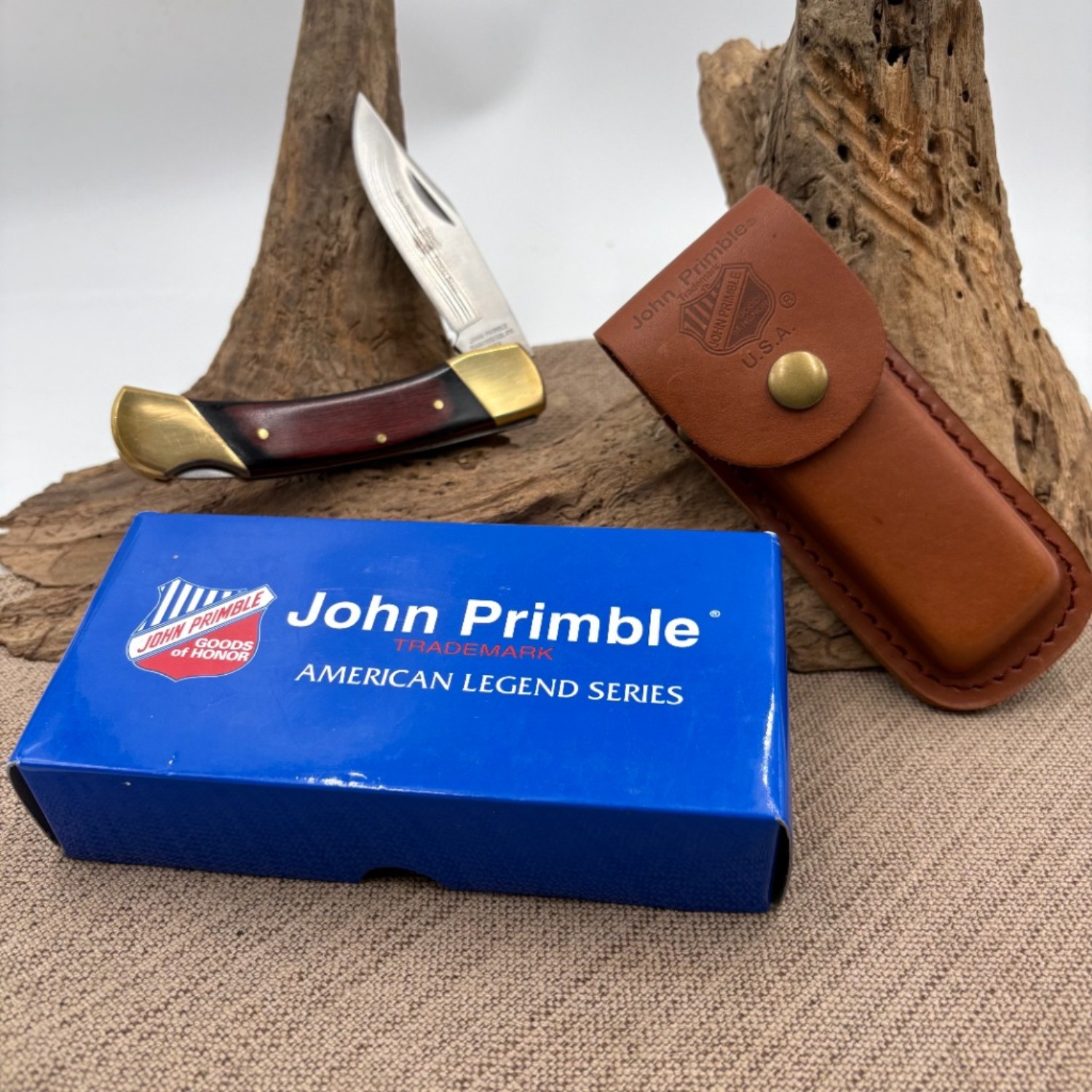 Bladebinge - John Primble Large Folding Hunter Knife JP30 0100BWL Brown ...