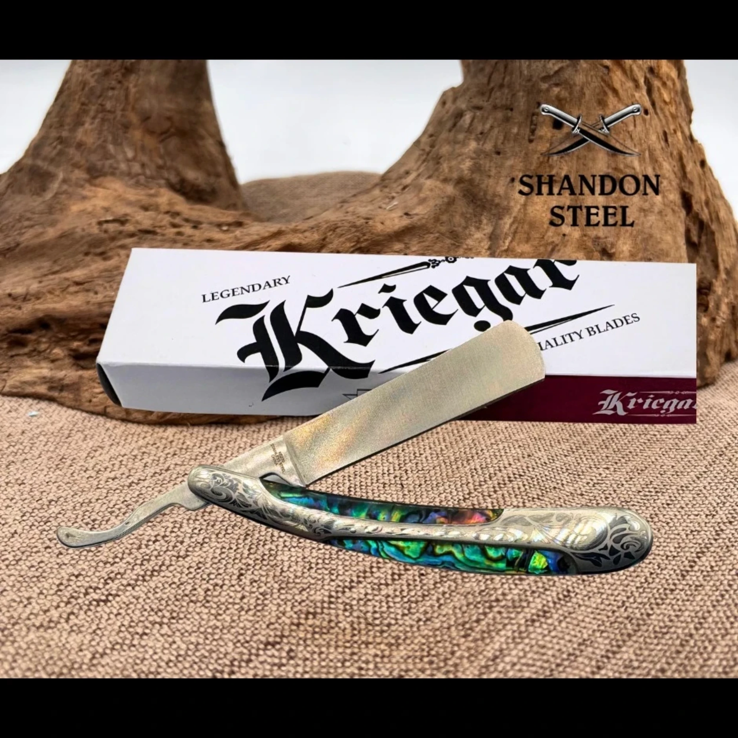 Kriegar Razor Bladebinge - Kriegar Straight Edge Razor Abalone Folding Knife Barbers ...