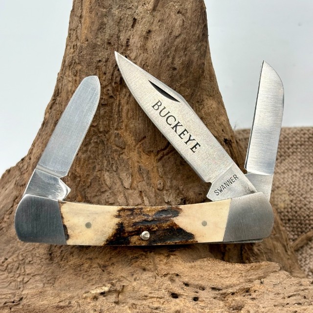 Bladebinge - Vintage Swanner Cutlery Co. Fairfield, OHIO. STAG 3 Blade ...