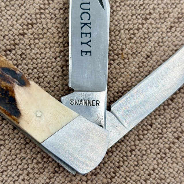 Bladebinge - Vintage Swanner Cutlery Co. Fairfield, OHIO. STAG 3 Blade ...