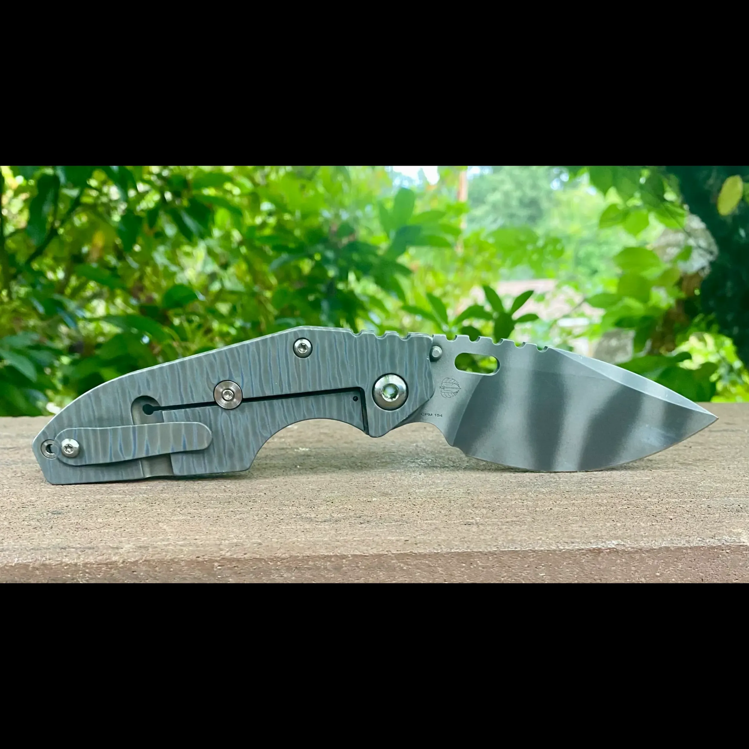 Bladebinge - Mick Strider J2 Jibble XL Folding Knife Tiger Stripe