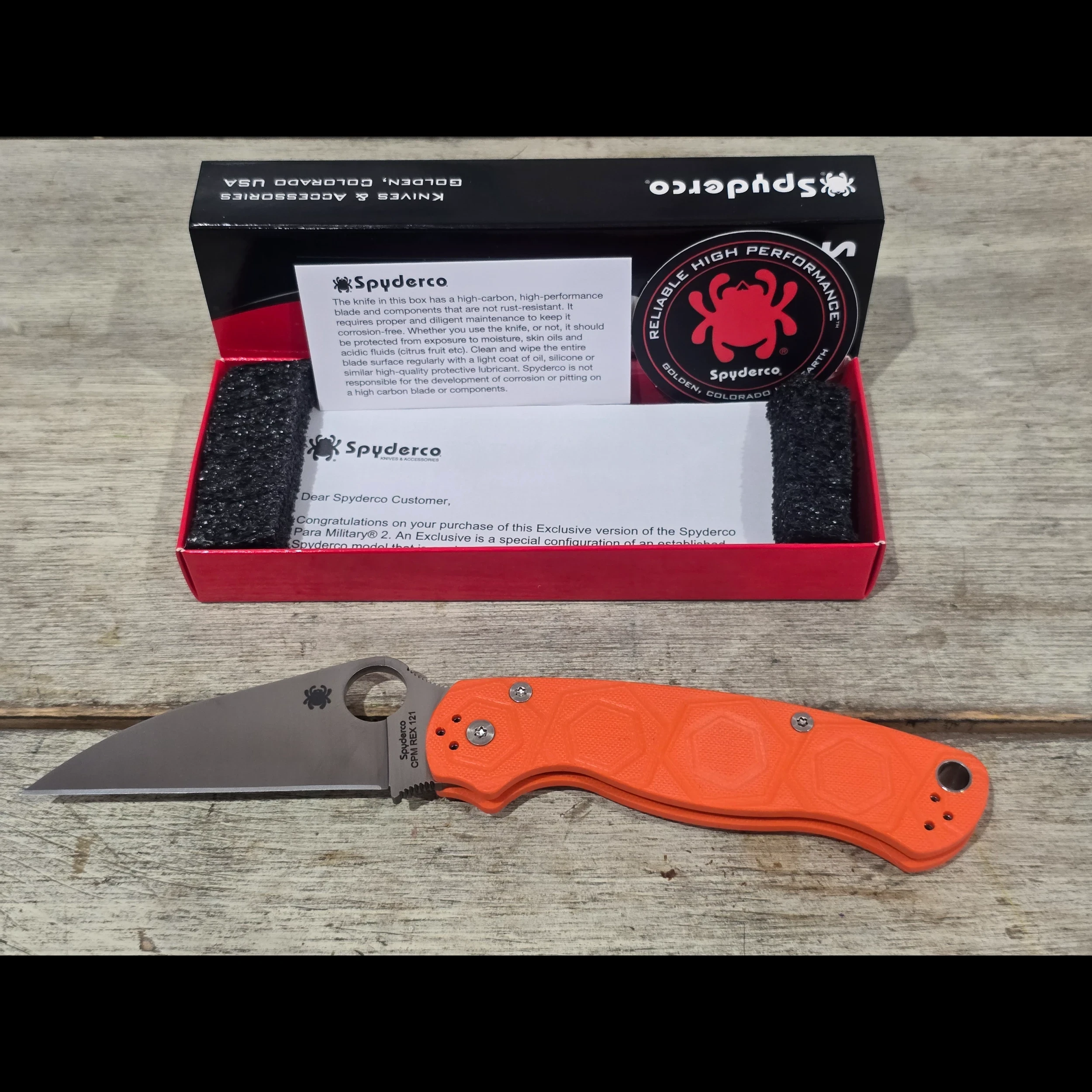 Bladebinge - Spyderco Para Military 2 Warrencliffe REX 121 Cutlery