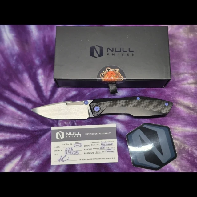 Bladebinge - Null Knives Raiden R2 Magnacut, Skiff bearings