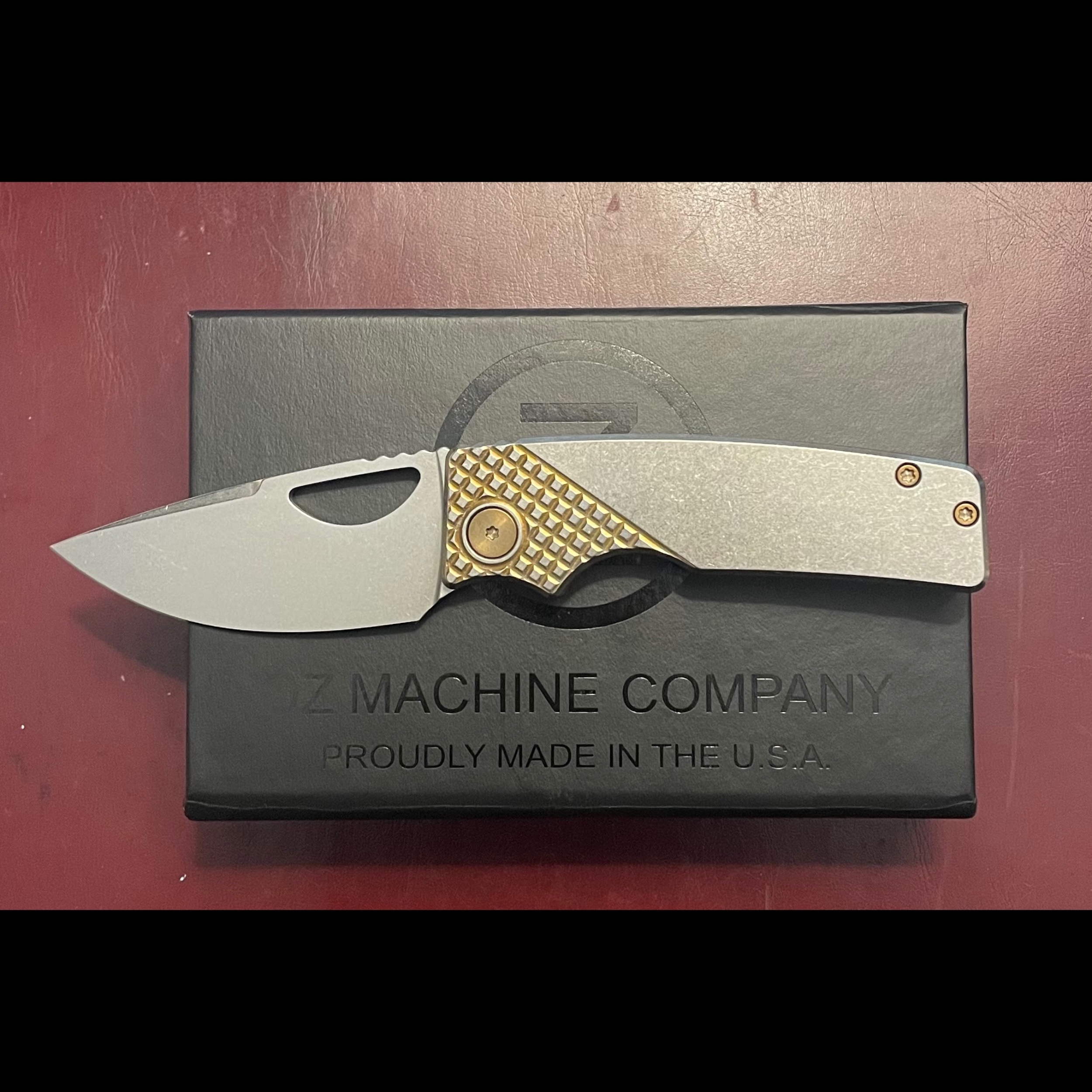 Bladebinge - Oz machine company Roosevelt - Vanax crosshatch w/ bronze ano