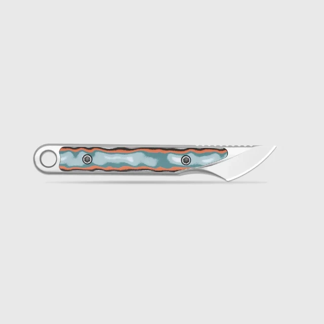 Bladebinge - Kizer Cutlery Zach Severn Cannoli Fixed Blade Keyring Neck ...