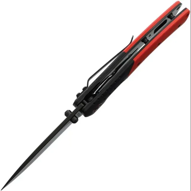 Bladebinge - Rough Rider Linerlock Black & Red G10 Folding