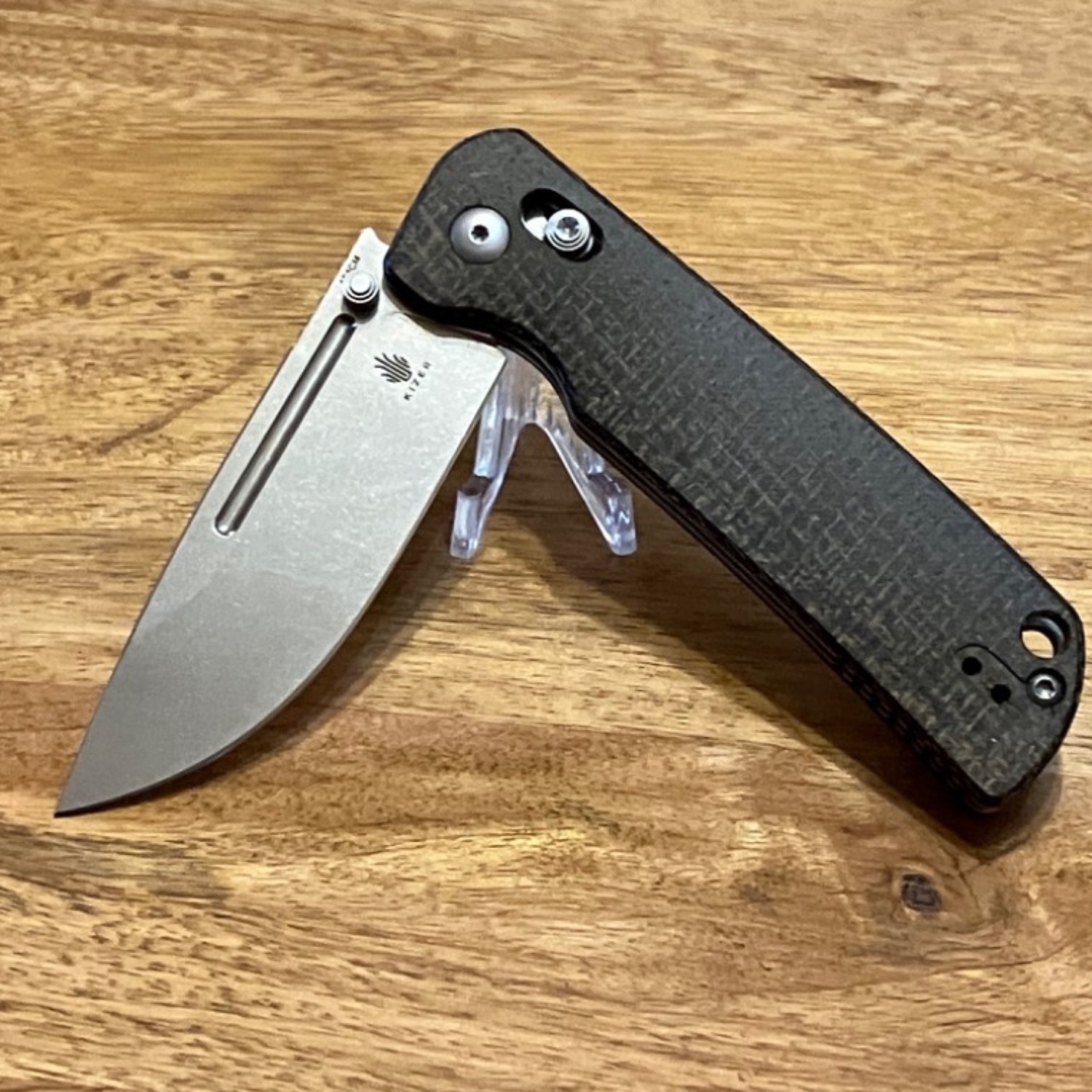 CATORCE アシンメトリー Bladebinge - Kizer Escort V4481C2 154CM 3.3 inch Blade Green