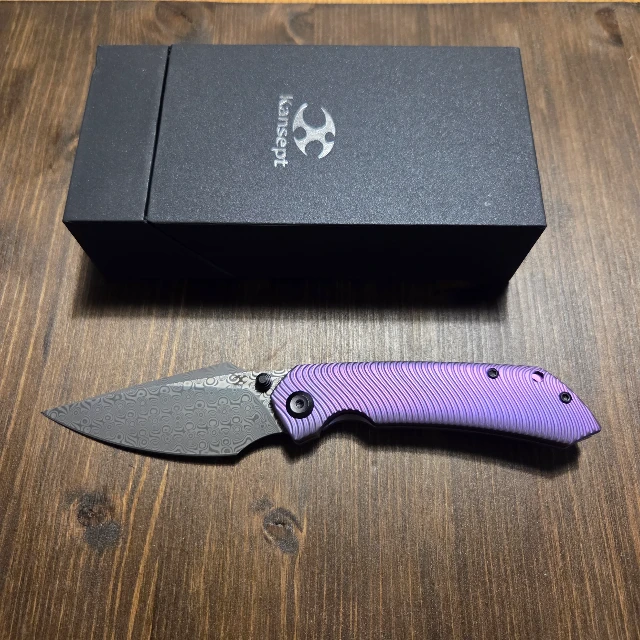 Bladebinge - KANSEPT Fenrir Frame Lock Purple Anodized Titanium