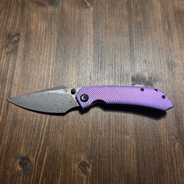Bladebinge - KANSEPT Fenrir Frame Lock Purple Anodized Titanium