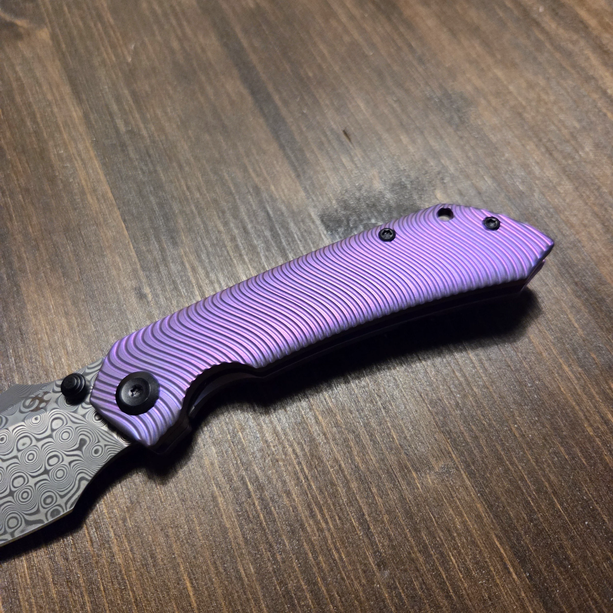 Bladebinge - KANSEPT Fenrir Frame Lock Purple Anodized Titanium