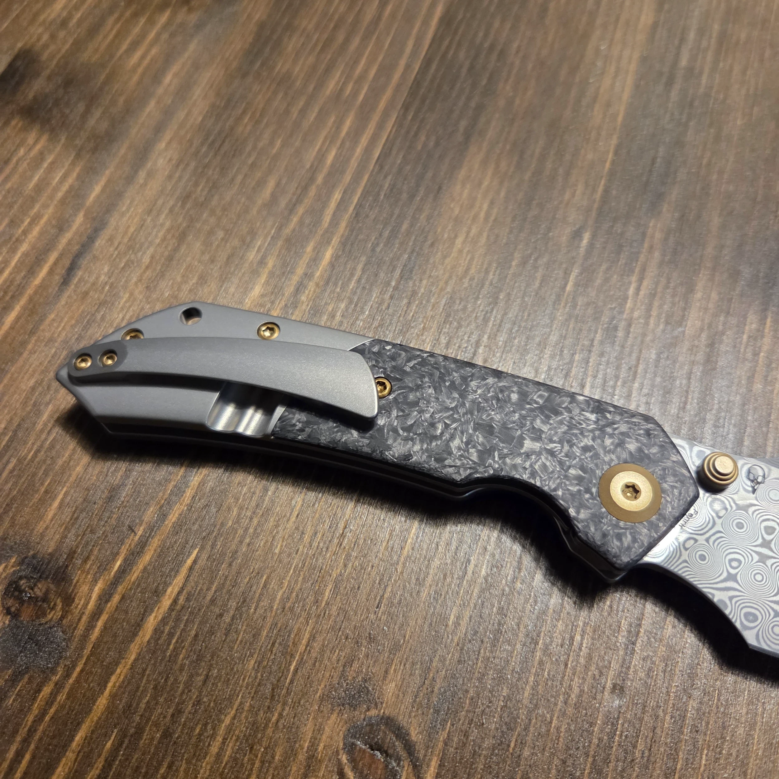 Bladebinge - KANSEPT Fenrir Flipper Knife Beadblasted Titanium+