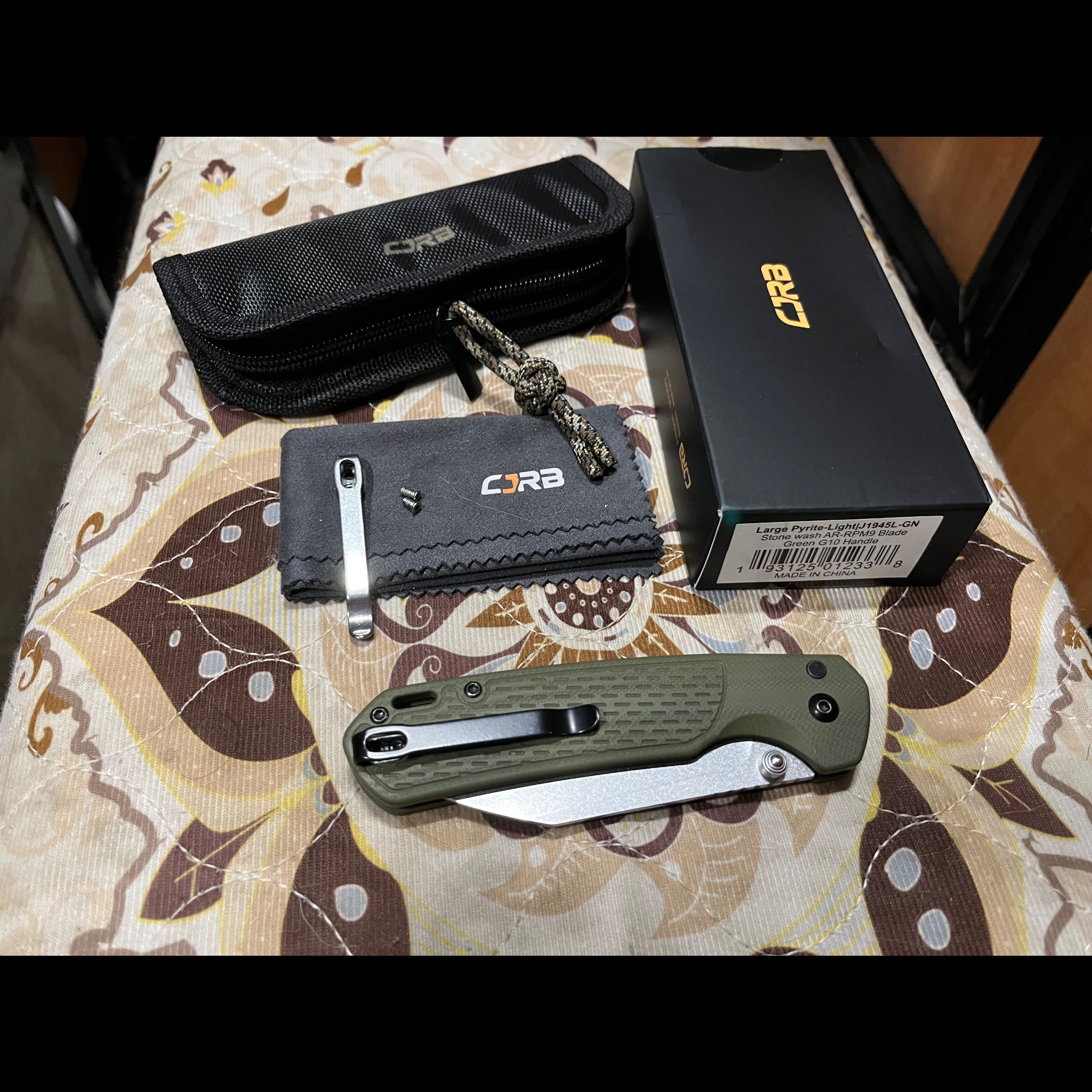 Bladebinge - CJRB Large Pyrite Green G10