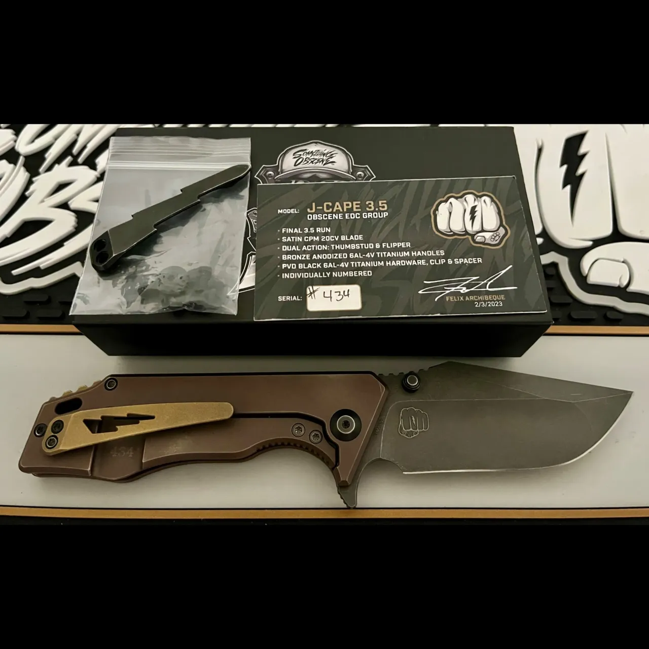 Bladebinge - Something Obscene J-Cape 3.5 Dual Action Customized